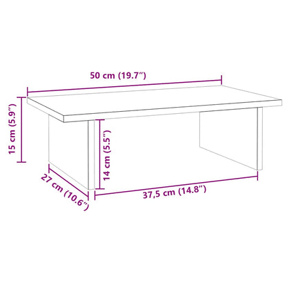 Monitor Stand 50x27x15 cm Solid Wood Pine