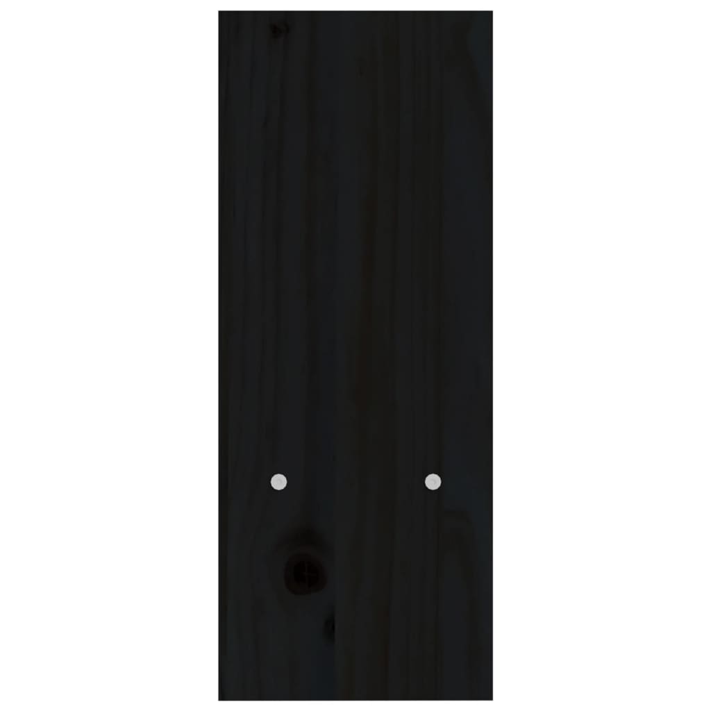Monitor Stand Black (39-72)x17x43 cm Solid Wood Pine