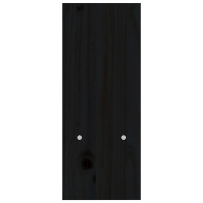 Monitor Stand Black (39-72)x17x43 cm Solid Wood Pine