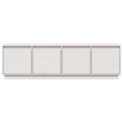 814395 vidaXL TV Cabinet White 156x37x45 cm Solid Wood Pine