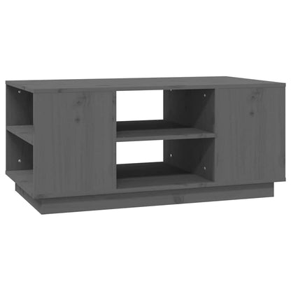 Coffee Table Grey 90x49x40,5 cm Solid Wood Pine