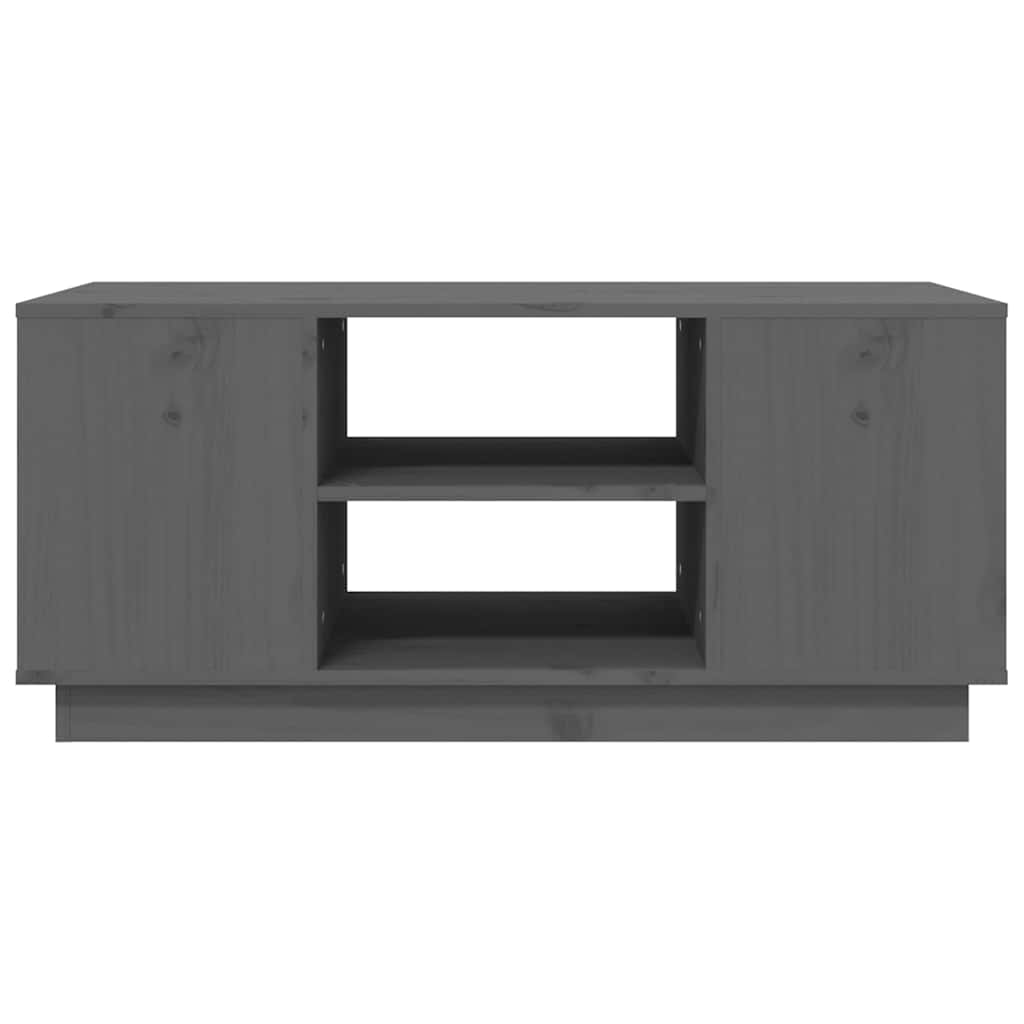 Coffee Table Grey 90x49x40,5 cm Solid Wood Pine