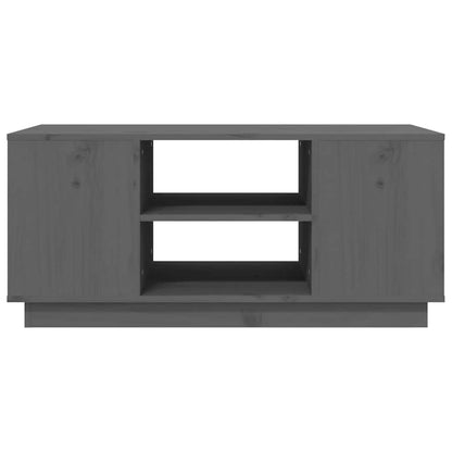 Coffee Table Grey 90x49x40,5 cm Solid Wood Pine