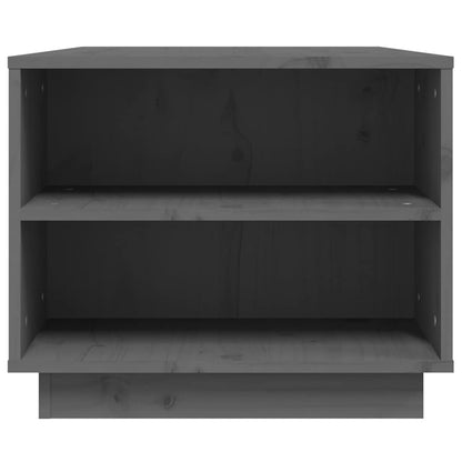 Coffee Table Grey 90x49x40,5 cm Solid Wood Pine