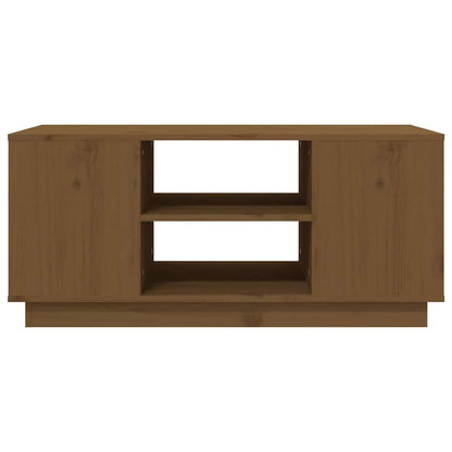 Coffee Table Honey Brown 90x49x40,5 cm Solid Wood Pine