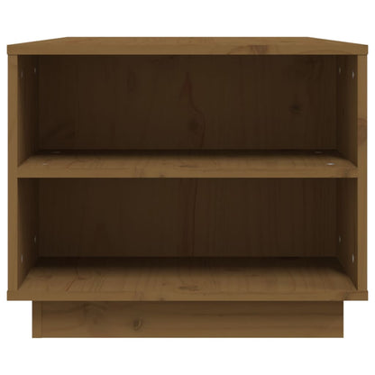 Coffee Table Honey Brown 90x49x40.5 cm Solid Wood Pine