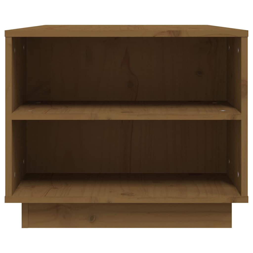 Coffee Table Honey Brown 90x49x40,5 cm Solid Wood Pine