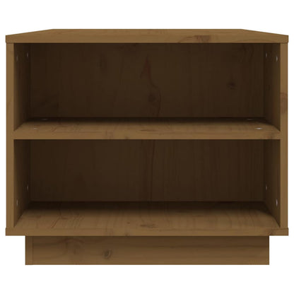 Coffee Table Honey Brown 90x49x40,5 cm Solid Wood Pine