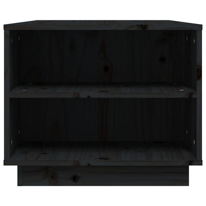 Coffee Table Black 90x49x40,5 cm Solid Wood Pine