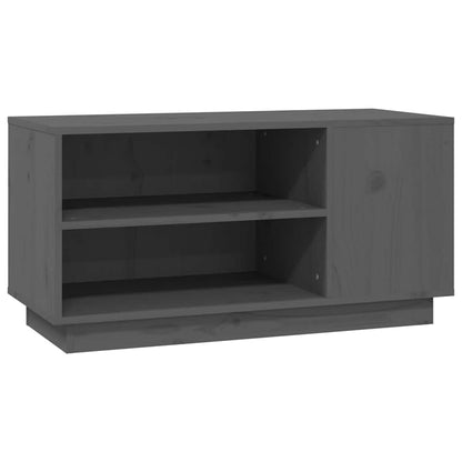 TV Cabinet Grey 80x35x40,5 cm Solid Wood Pine