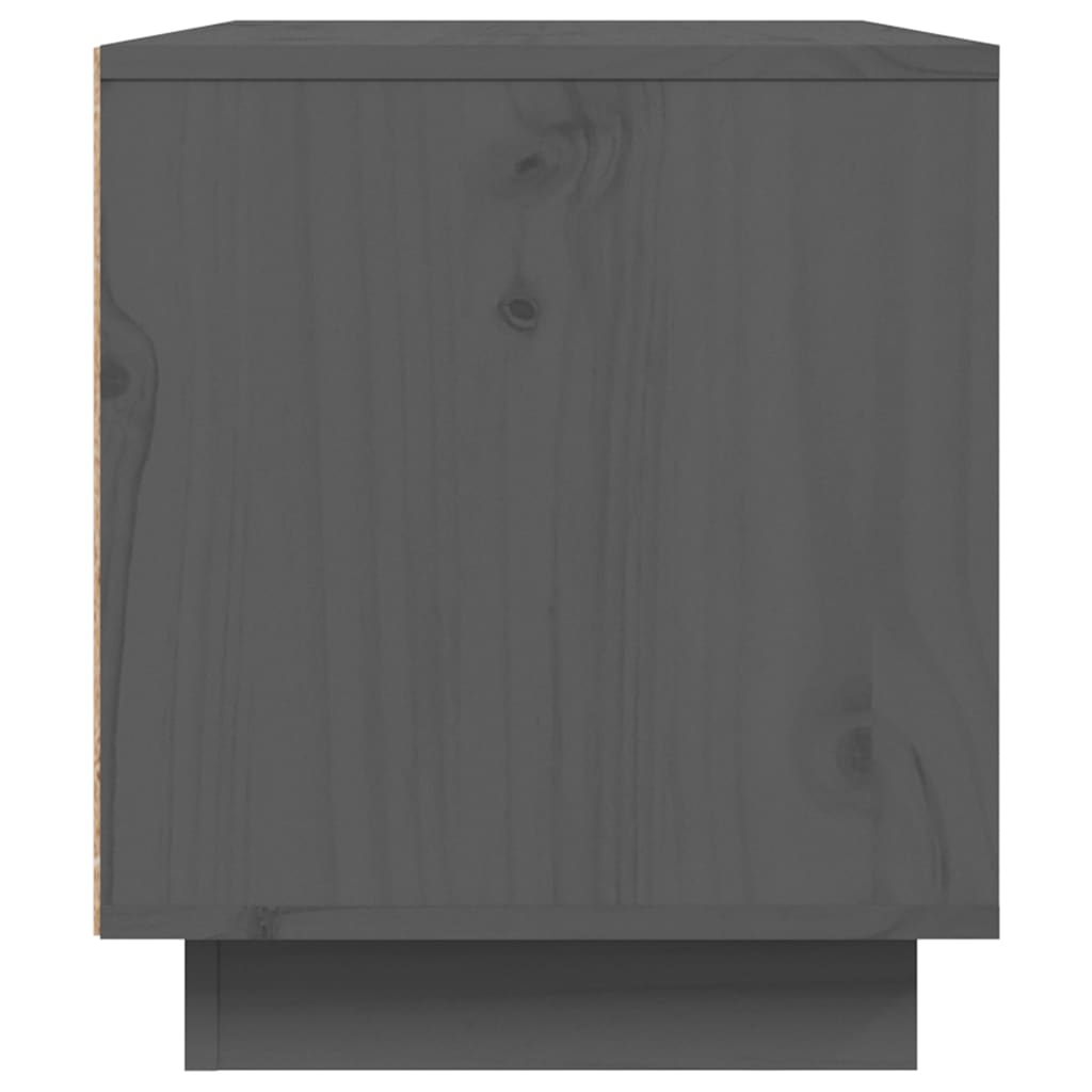 TV Cabinet Grey 80x35x40,5 cm Solid Wood Pine