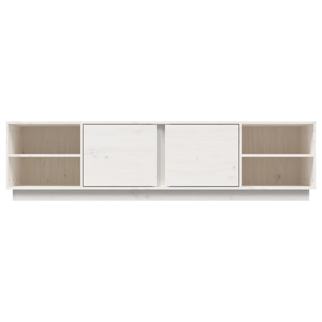 TV Cabinet White 156x40x40 cm Solid Wood Pine
