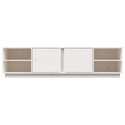 TV Cabinet White 156x40x40 cm Solid Wood Pine