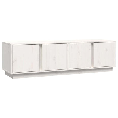 TV Cabinet White 140x40x40 cm Solid Wood Pine