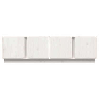 TV Cabinet White 140x40x40 cm Solid Wood Pine