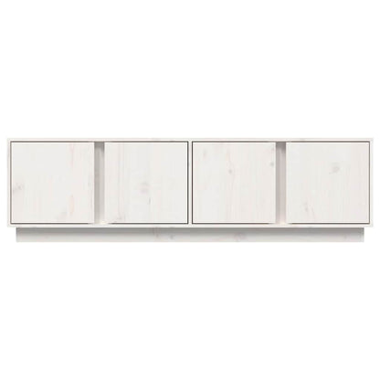 TV Cabinet White 140x40x40 cm Solid Wood Pine