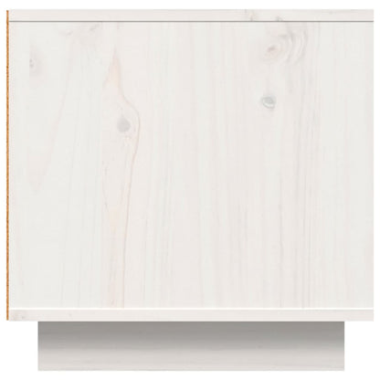 TV Cabinet White 140x40x40 cm Solid Wood Pine