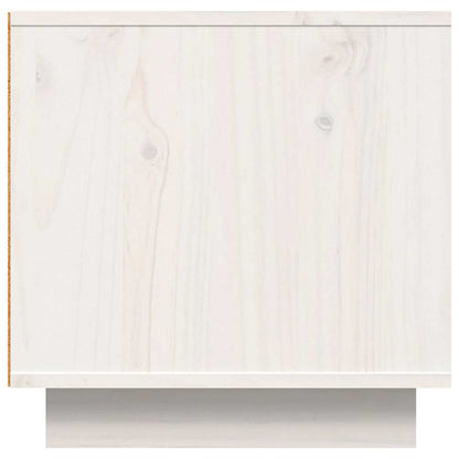 TV Cabinet White 140x40x40 cm Solid Wood Pine