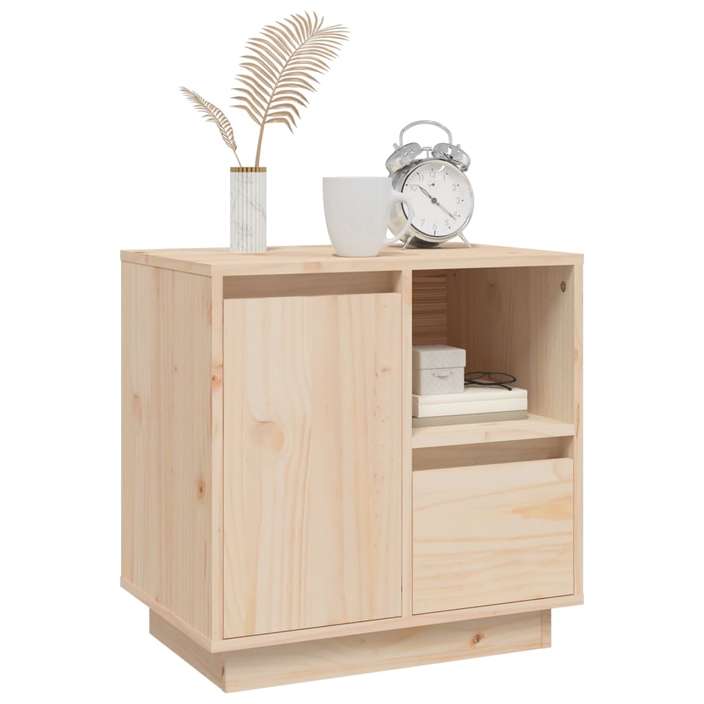 Bedside Cabinet 50x34x50 cm Solid Wood Pine