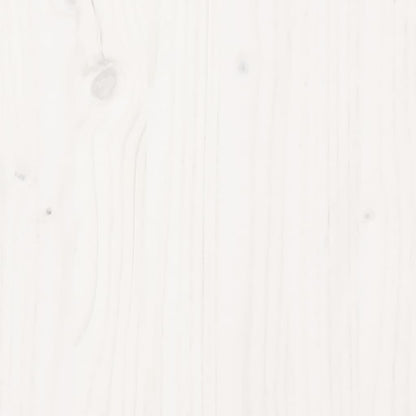 Desk White 110x53x117 cm Solid Wood Pine