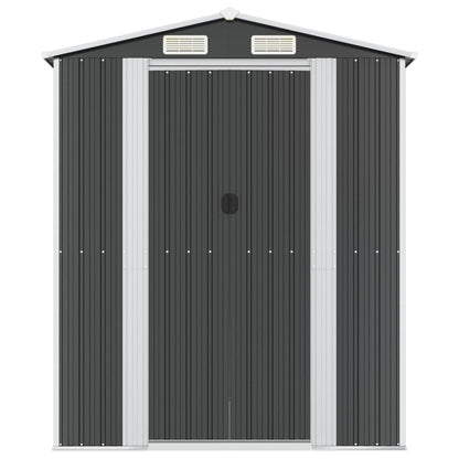 Garden Shed Anthracite 192x689x223 cm Galvanised Steel