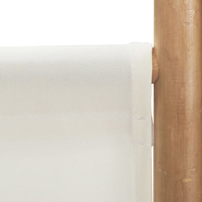 Folding 3-Panel Room Divider 120 cm Bamboo and Canvas