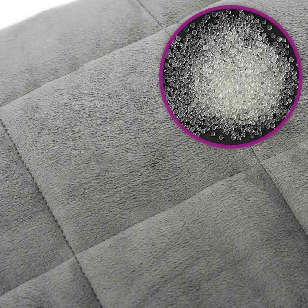 Weighted Blanket Grey 155x220 cm 7 kg Fabric