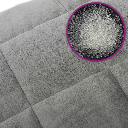 Weighted Blanket Grey 155x220 cm 7 kg Fabric