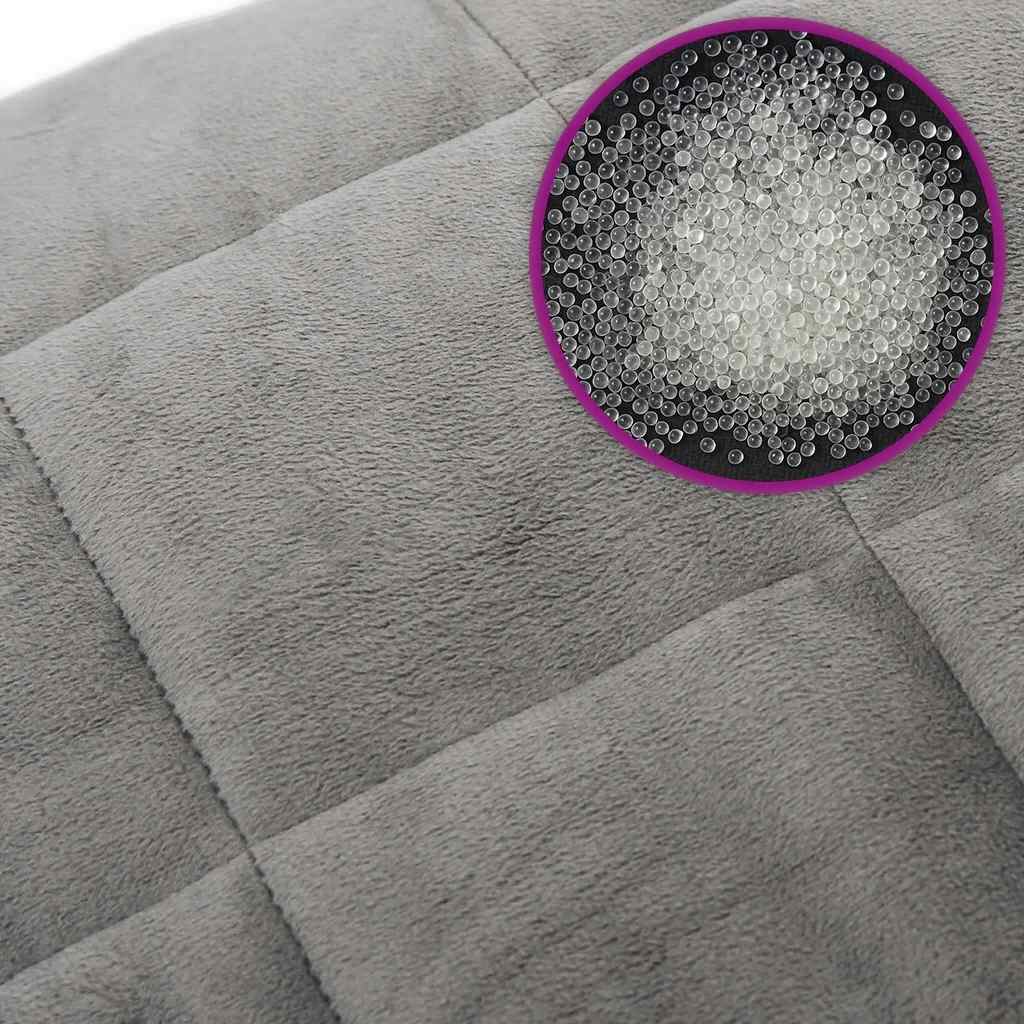 Weighted Blanket Grey 155x220 cm 11 kg Fabric