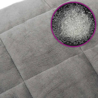 Weighted Blanket Grey 155x220 cm 11 kg Fabric