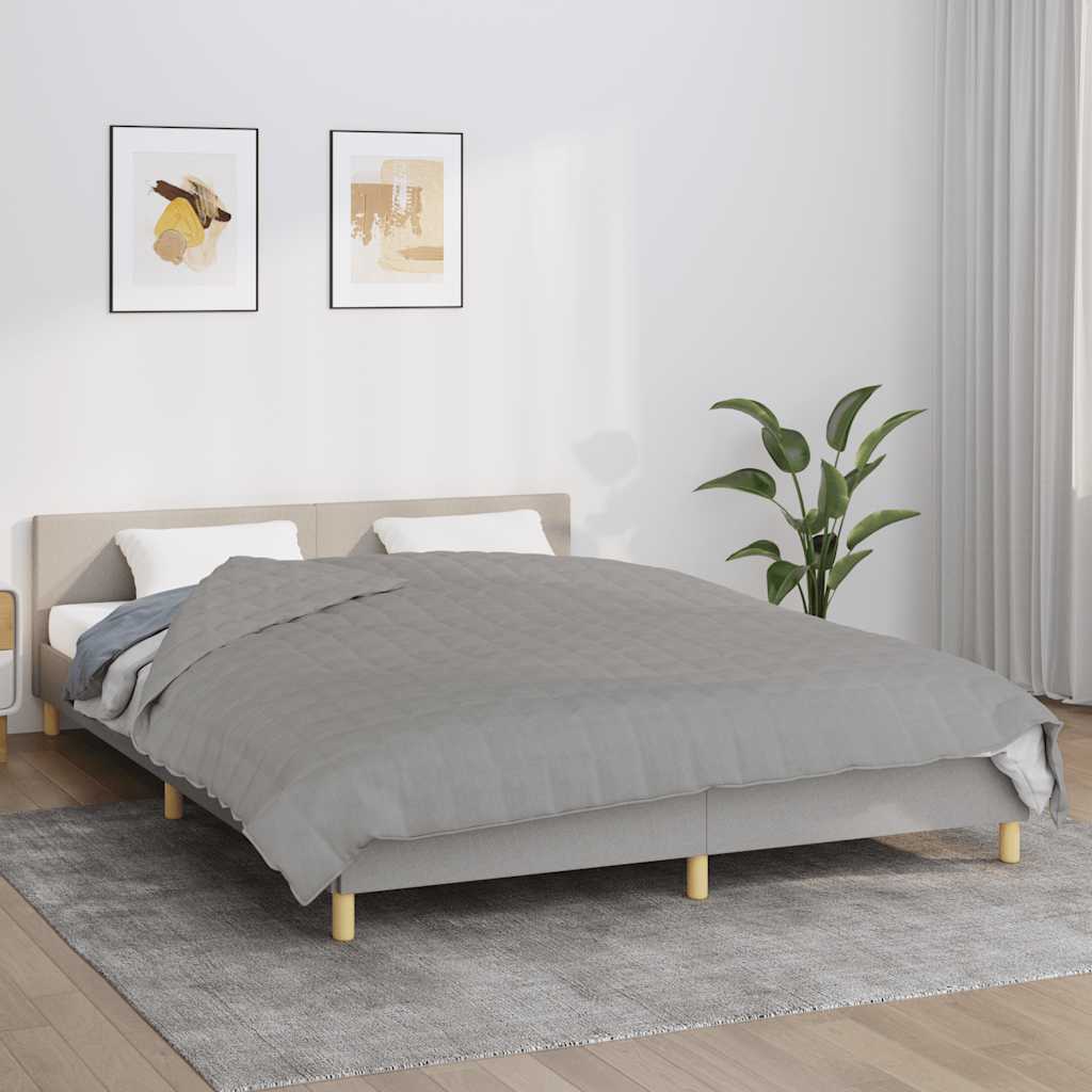 Weighted Blanket Grey 220x235 cm 15 kg Fabric