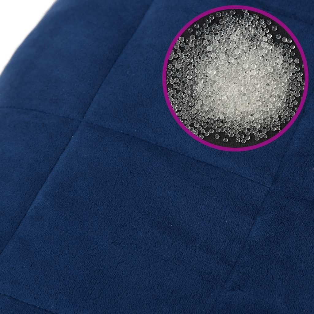 Weighted Blanket Blue 150x200 cm 11 kg Fabric