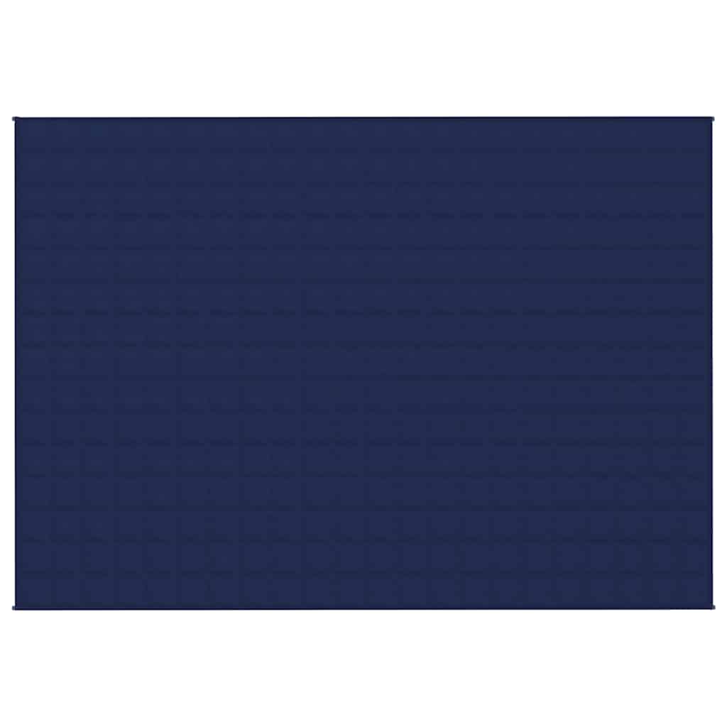 Weighted Blanket Blue 155x220 cm 7 kg Fabric