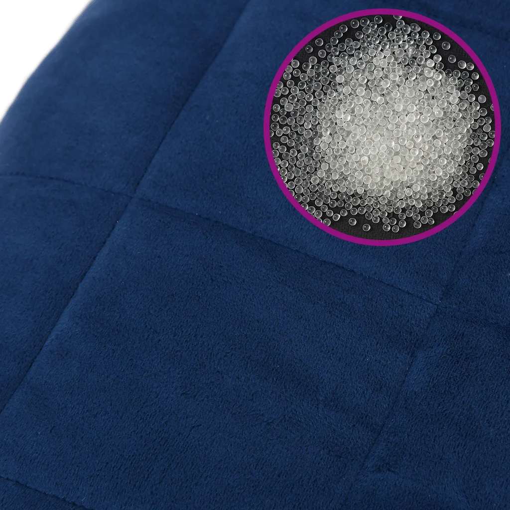 Weighted Blanket Blue 200x200 cm 9 kg Fabric