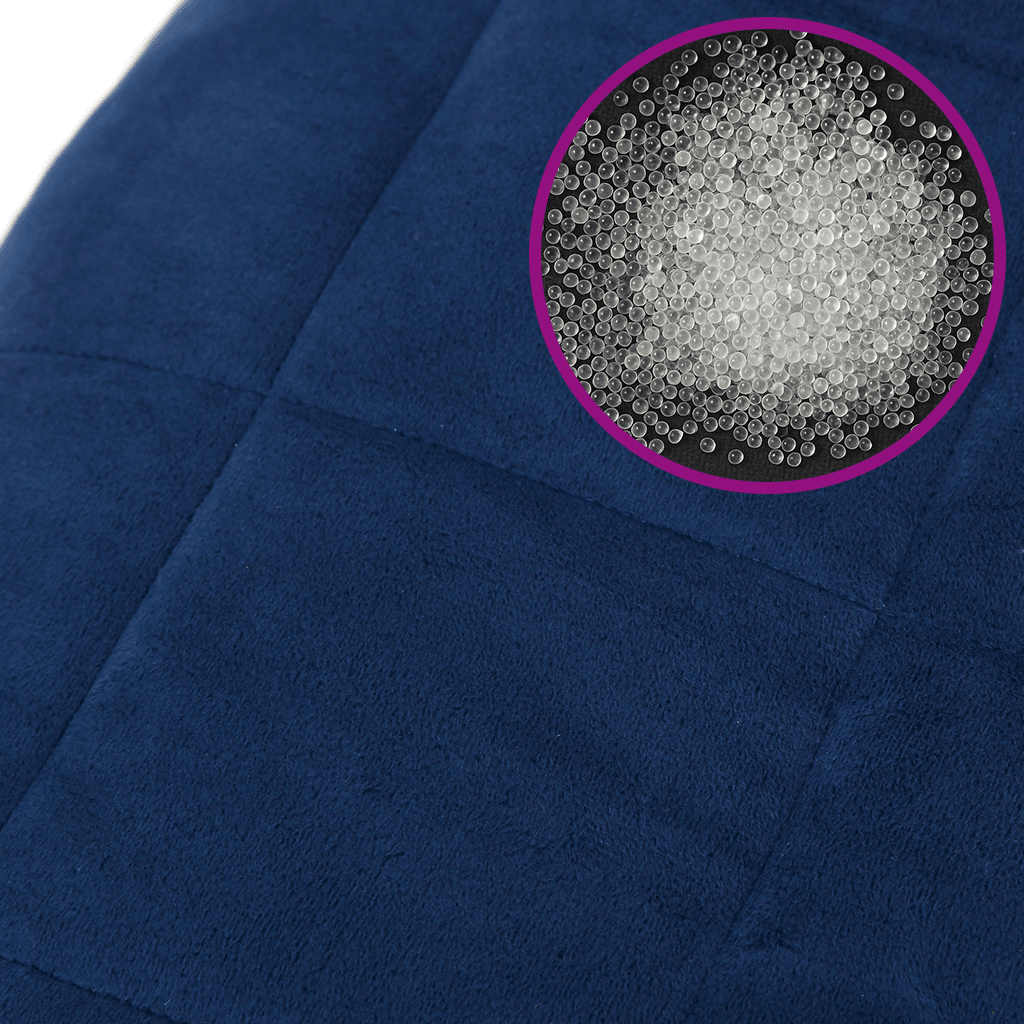 Weighted Blanket Blue 200x225 cm 13 kg Fabric
