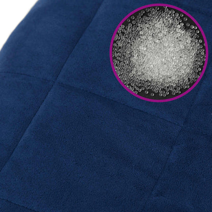 Weighted Blanket Blue 200x225 cm 13 kg Fabric