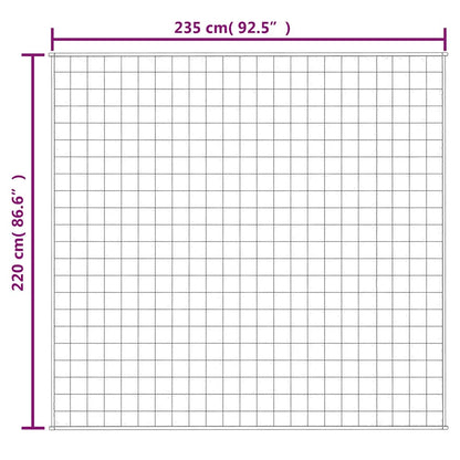 Weighted Blanket Blue 220x235 cm King 15 kg Fabric