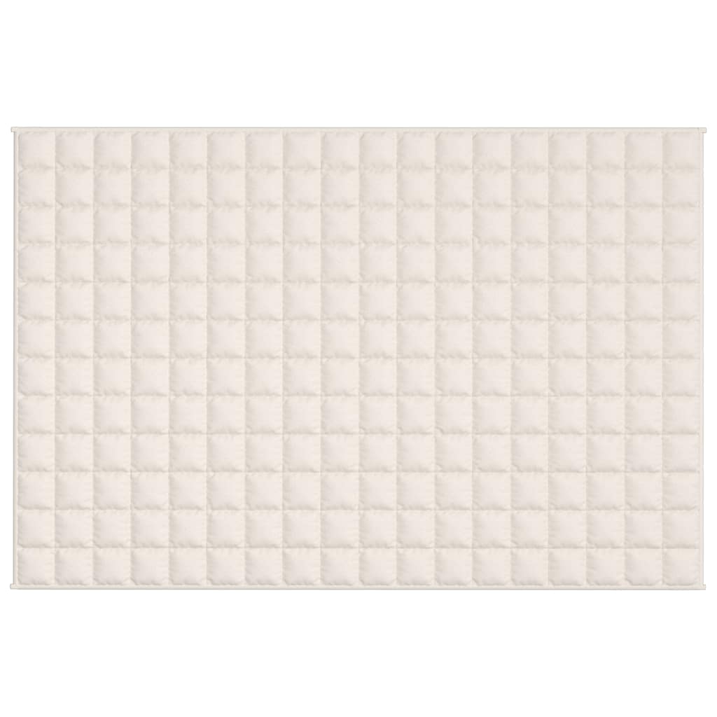 Weighted Blanket Light Cream 120x180 cm 9 kg Fabric