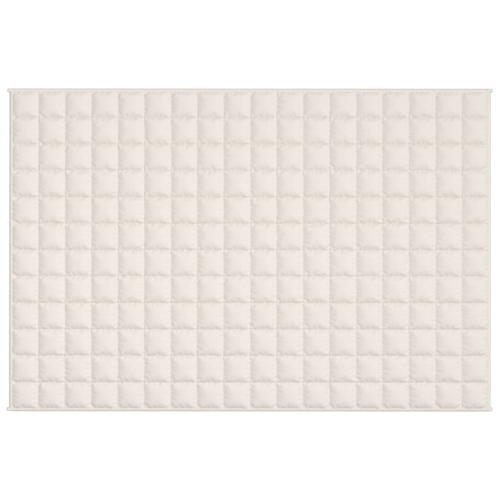 Weighted Blanket Light Cream 120x180 cm 9 kg Fabric