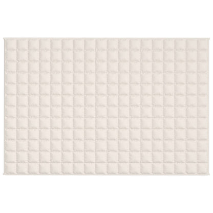 Weighted Blanket Light Cream 120x180 cm 9 kg Fabric