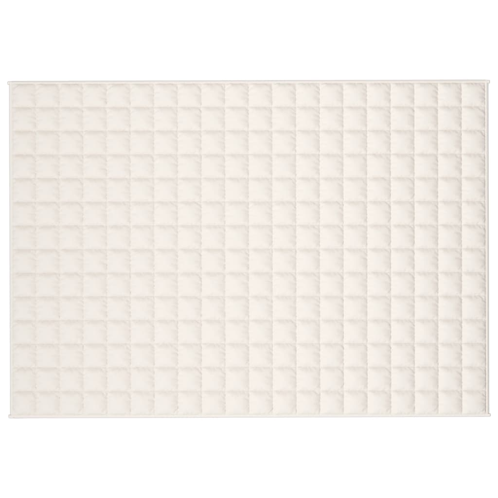 Weighted Blanket Light Cream 138x200 cm Single 6 kg Fabric