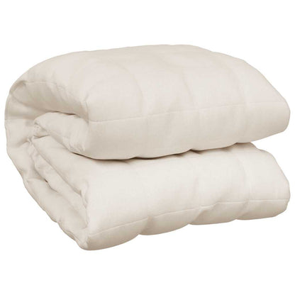 Weighted Blanket Light Cream 138x200 cm 10 kg Fabric