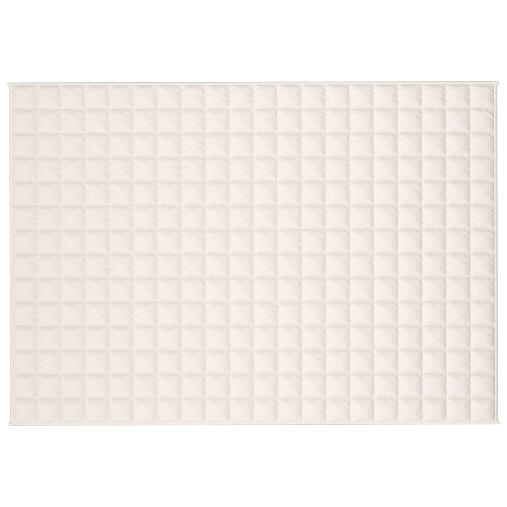 Weighted Blanket Light Cream 138x200 cm 10 kg Fabric