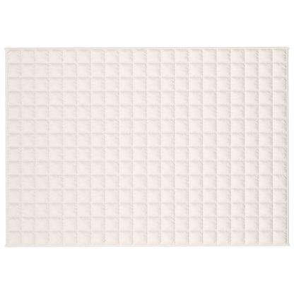 Weighted Blanket Light Cream 138x200 cm 10 kg Fabric