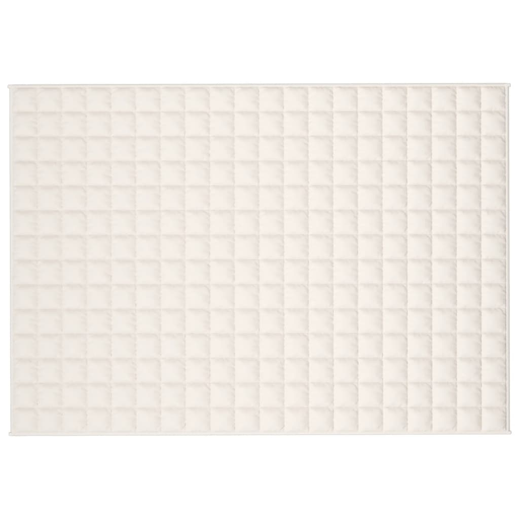 Weighted Blanket Light Cream 138x200 cm Single 10 kg Fabric