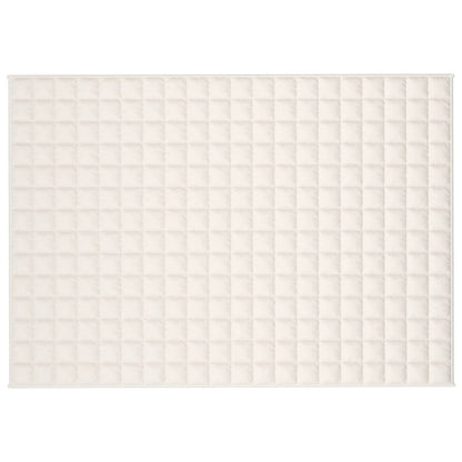 Weighted Blanket Light Cream 138x200 cm Single 10 kg Fabric