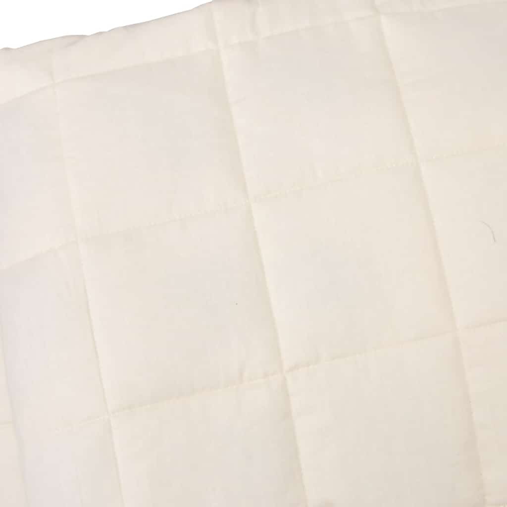 Weighted Blanket Light Cream 138x200 cm 10 kg Fabric