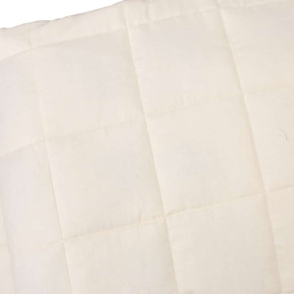 Weighted Blanket Light Cream 138x200 cm 10 kg Fabric