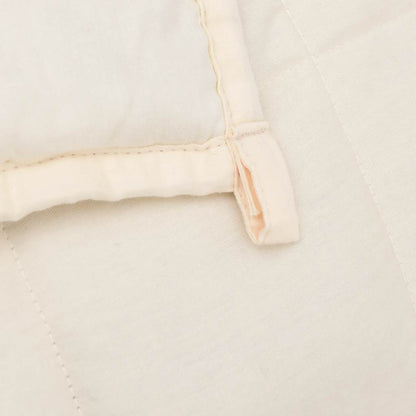 Weighted Blanket Light Cream 138x200 cm 10 kg Fabric