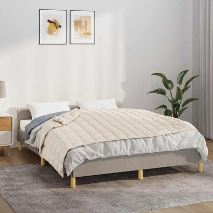 Weighted Blanket Light Cream 138x200 cm 10 kg Fabric